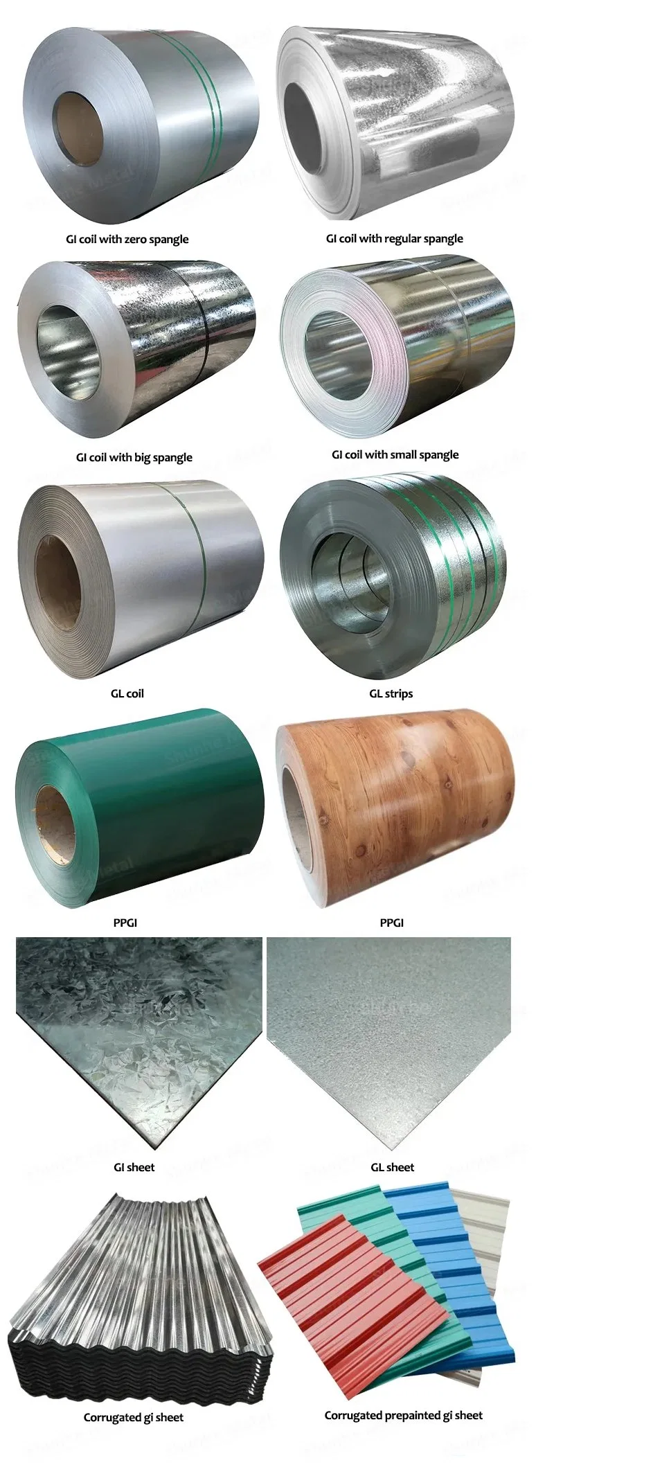 Hdgi/Z100 SPCC/SGCC Gi Metal Tape Strapping Band Steel Belt Galvanized Steel Strip