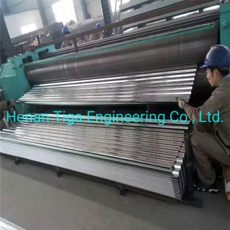 0.12-0.6mm White Zinc Coated Zero Regular Spangle Hot Dipped Corrugated Galvanized Roofing Sheet